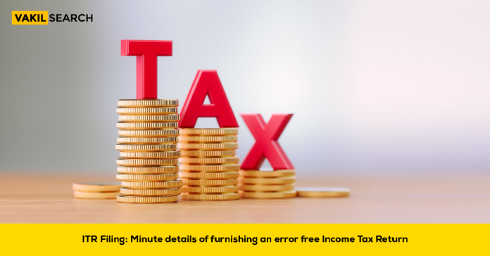 Error-free ITR Filing