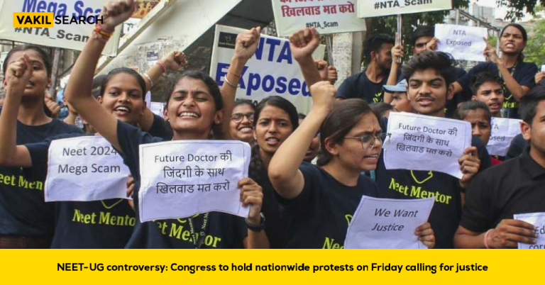 NEET-UG 2024 Controversy: Congress to Hold Nationwide Protests