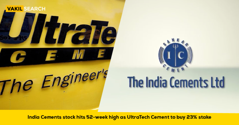 India Cements Soars to 52-Week High as UltraTech Cement Announces 23% Stake Purchase