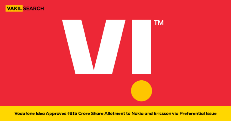 Vodafone Idea Approves ₹615 Crore Equity Shares to Nokia and Ericsson