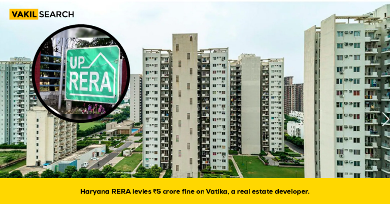 Haryana HRERA Imposes ₹5 Crore Fine on Realtor Vatika