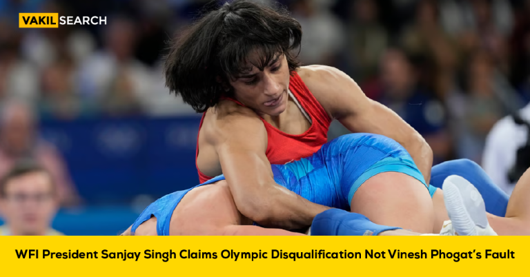 WFI President Sanjay Singh Claims Olympic Disqualification Not Vinesh Phogat’s Fault