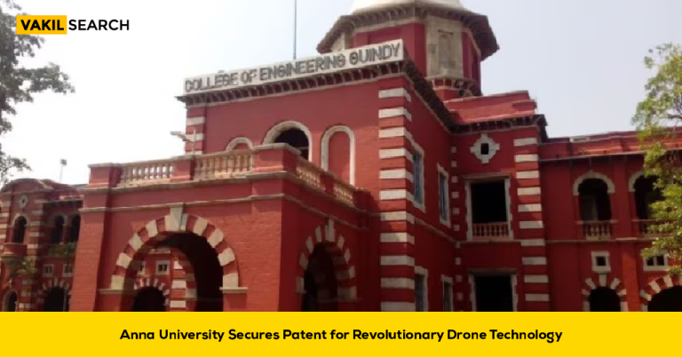 Anna University Secures Patent for a Drone Technology