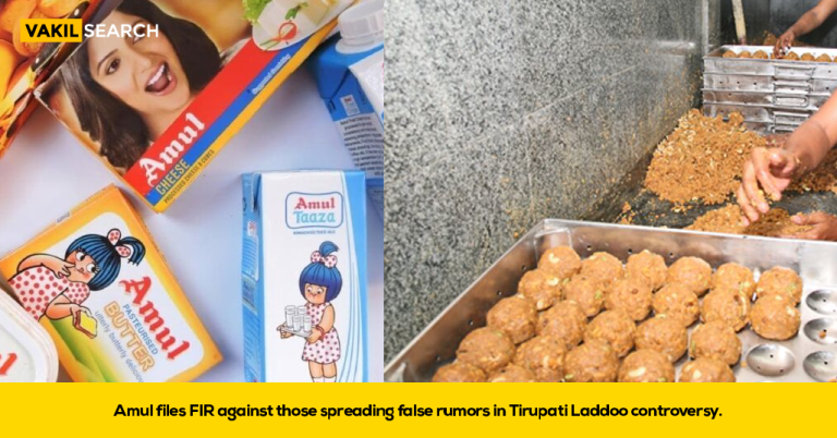 Amul Files FIR For Spreading Rumours In Tirupati Laddu Issue