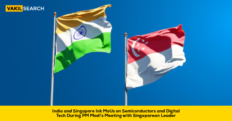 India and Singapore Ink MoUs on Semiconductors and Digital Tech