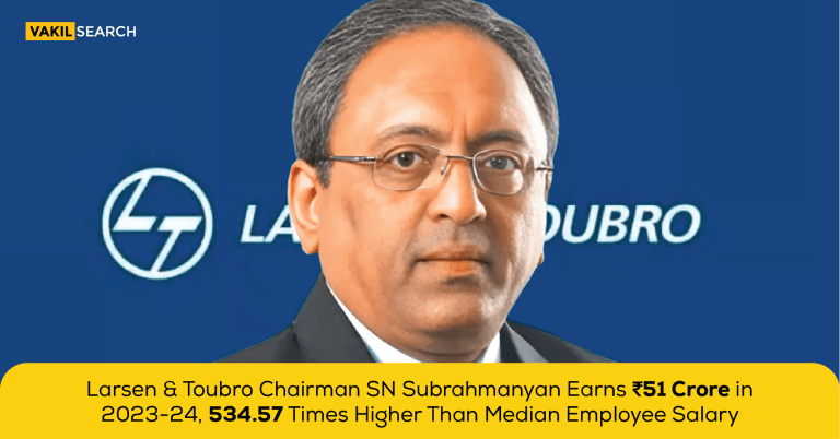 L&T Chairman SN Subrahmanyan Earned ₹51 Crore in FY24